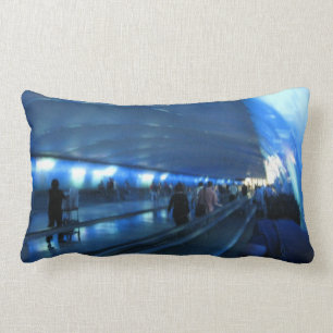 Rectangle Coussin bleu de manière