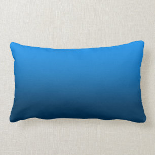 Rectangle Coussin bleu lumineux personnalisable de gradient