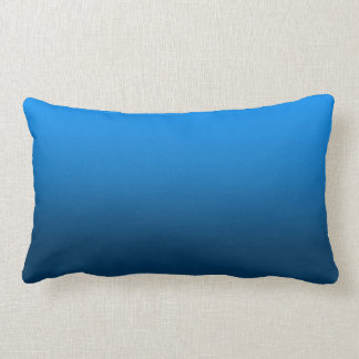 Rectangle Coussin bleu lumineux personnalisable de gradient