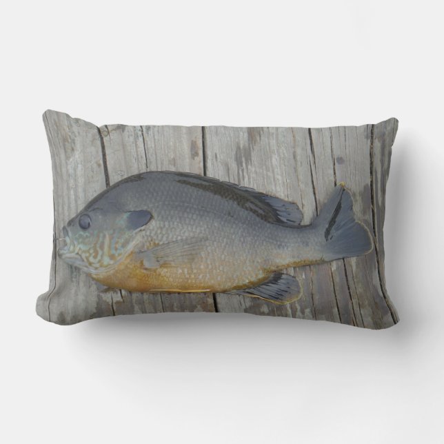 RECTANGLE COUSSIN BLUE GILL FISH (Recto)