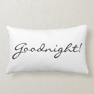 Rectangle Coussin "bonne nuit/bonjour"