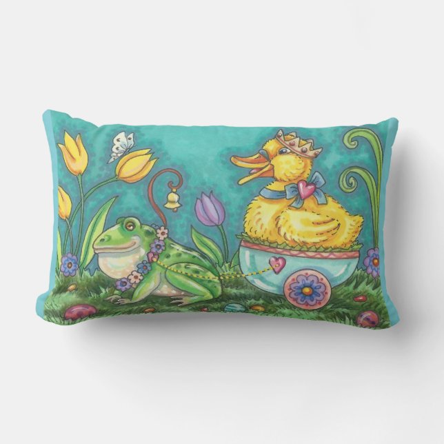 Rectangle Coussin BULLFROG & DUCK PRINCE EASTER LUMBAR (Recto)