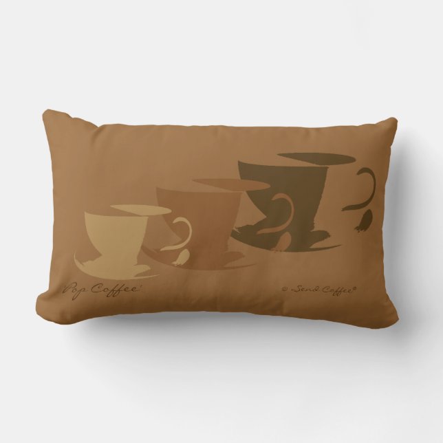 Rectangle Coussin café pop - petit (Recto)