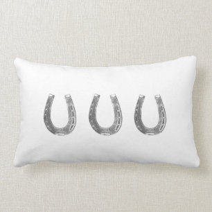 Rectangle Coussin chanceux de fers à cheval