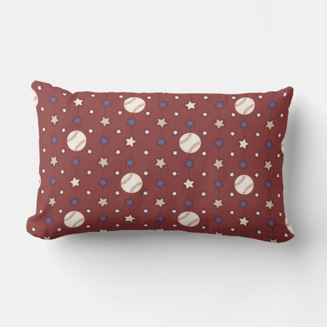 Rectangle Coussin cool de baseball Stars (Recto)