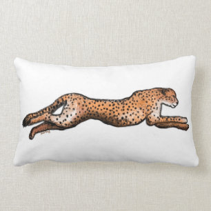 Rectangle Coussin courant d'art de guépard