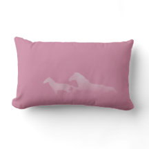 Coussin courant de rose de chevaux