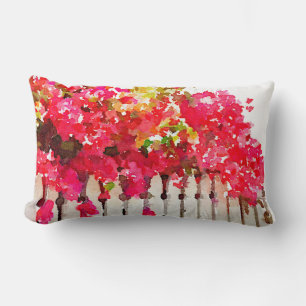 Rectangle Coussin d'accent de bouganvillée