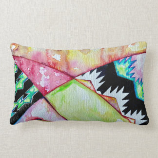Rectangle Coussin d'accent de conception d'aquarelle amérind