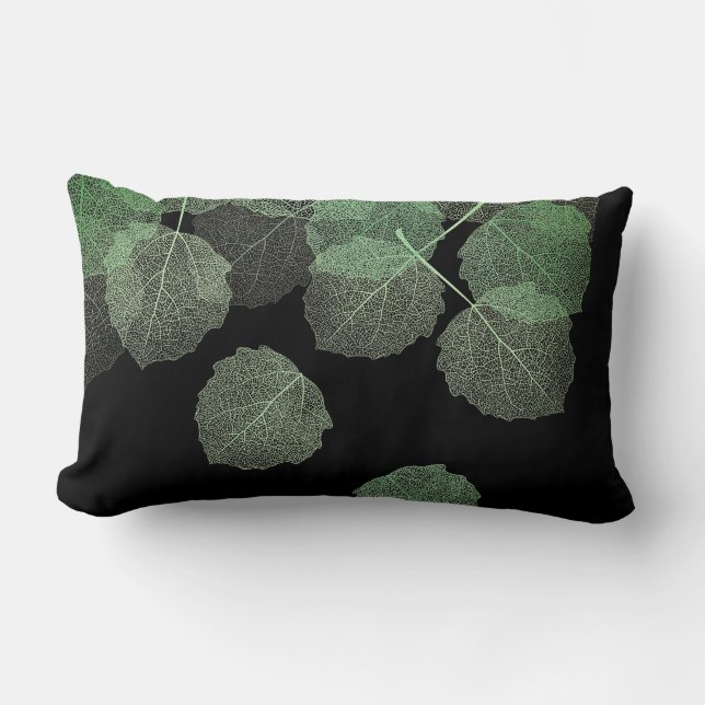 Rectangle Coussin d'accent - Feuilles de la nature (Recto)