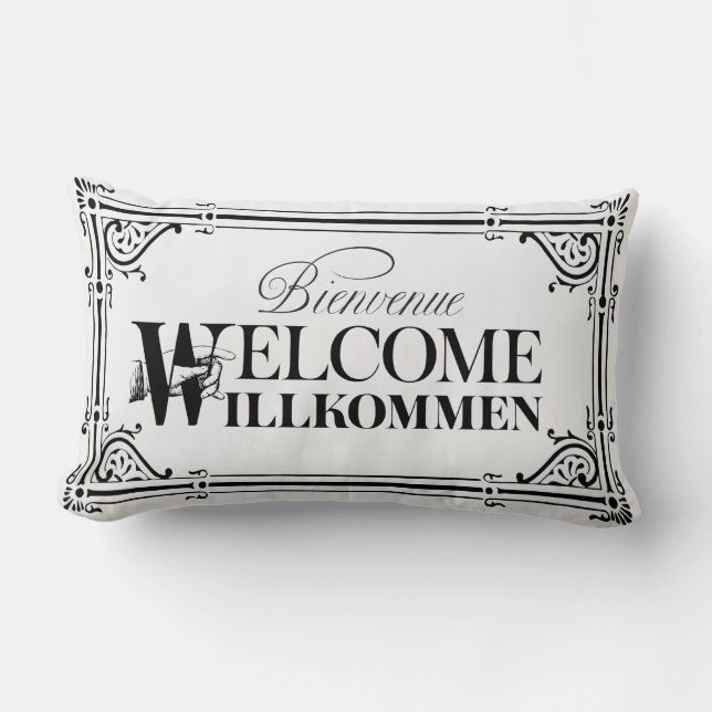 Rectangle Coussin d'accueil de cru d'amusement - (Recto)