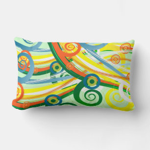 Rectangle Coussin d'art urbain avec accent