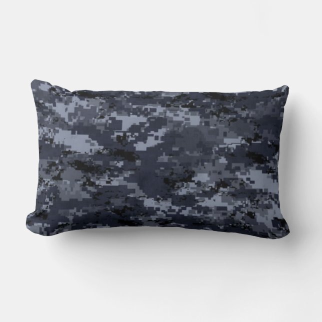 Rectangle Coussin de caméra numérique bleu militaire (Recto)