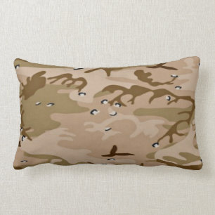Rectangle Coussin de Camo de sable du désert militaire