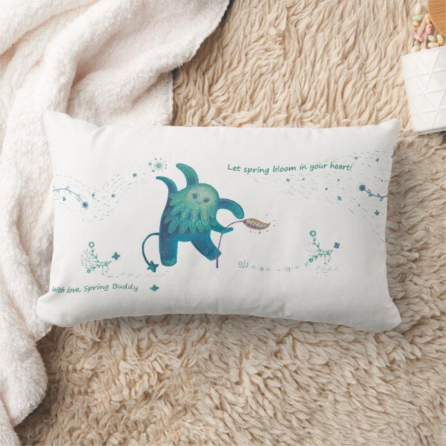 Rectangle coussin de caractère imaginaire (Couverture)