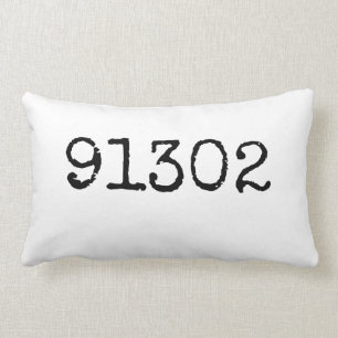 Rectangle Coussin de code postal personnalisé   Coussin per