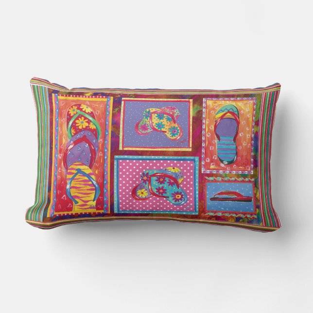 Rectangle Coussin de collage d'amusement de bascule (Recto)