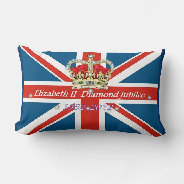 Rectangle Coussin de Comemorative de jubilé de diamant (Recto)