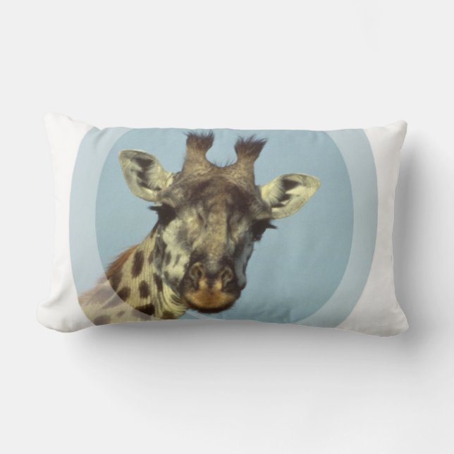 Rectangle Coussin de conception de girafe (Recto)