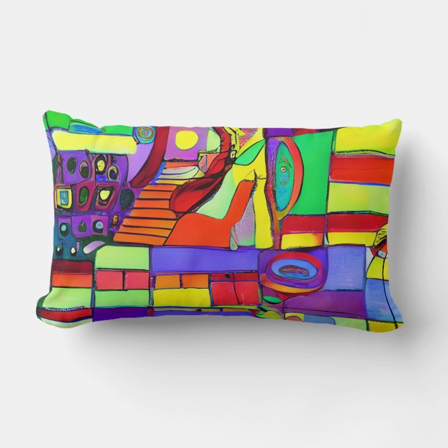 Rectangle Coussin de conception de la civilisation (Recto)