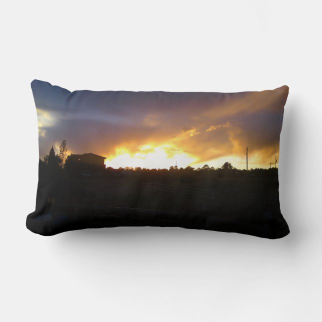 Rectangle Coussin de coucher de soleil (Recto)