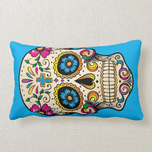 Rectangle Coussin de crâne de sucre