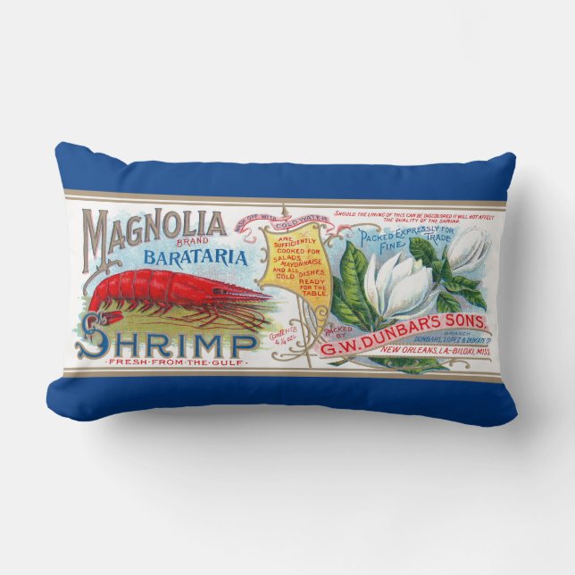 Rectangle Coussin de crevettes de Magnolia (Recto)