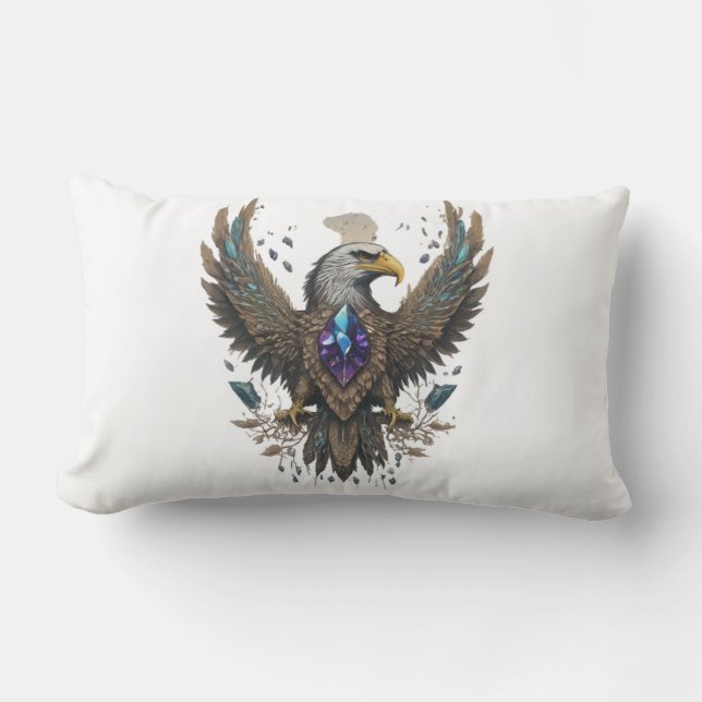 Rectangle Coussin de cristal Eagle Lumbar (Recto)