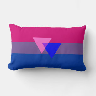 Rectangle Coussin de drapeau de bisexualité