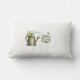 Rectangle Coussin de jardinage pour 52e anniversaire pour am