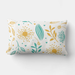 Rectangle Coussin de jet accentué - Floral de la nature