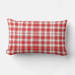 Rectangle Coussin de jet - Carreaux Rouges