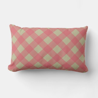Rectangle Coussin de jet en gingham doux – Carreaux cosy