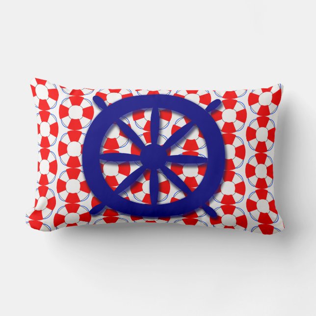 Rectangle Coussin de jet nautique (Recto)