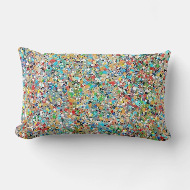 Rectangle Coussin de jet Poly Lumbar Confetti (Recto)