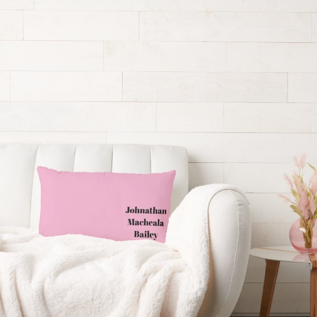 Rectangle Coussin de jet rose bébé (Canapé)