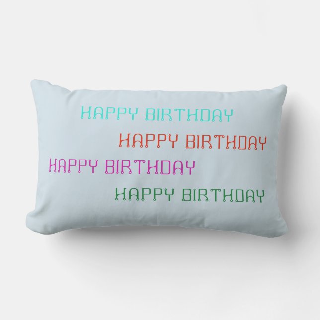 RECTANGLE COUSSIN DE JOYEUX ANNIVERSAIRE (Recto)
