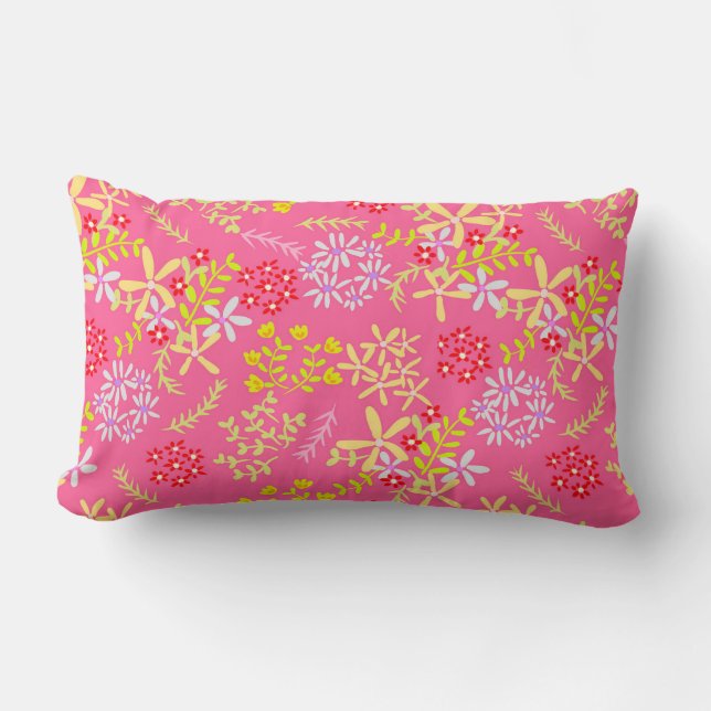 Rectangle Coussin de Lumbar rose (Recto)