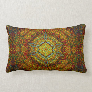 Rectangle Coussin de mandala d'anneau de gaz en verre