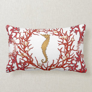 Rectangle Coussin de MoJo d'Américain de corail rouge