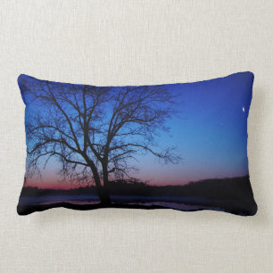 Rectangle Coussin de MoJo de lune de chêne de lever de
