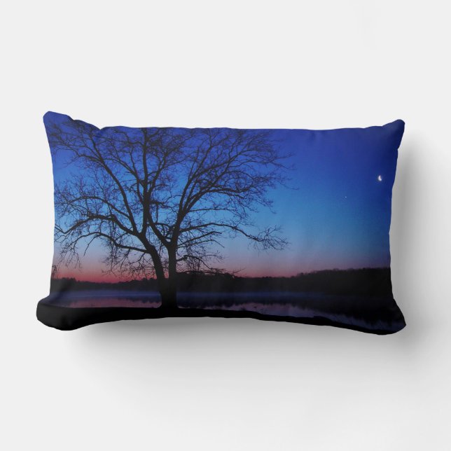 Rectangle Coussin de MoJo de lune de chêne de lever de (Recto)