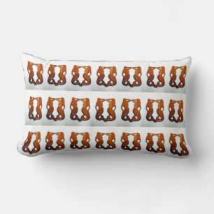 Rectangle coussin de motif de deux sirènes