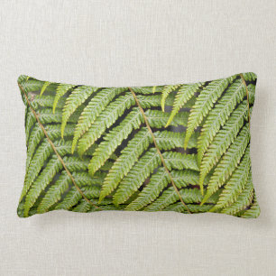 Rectangle Coussin de motif de fougère