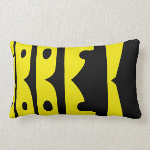 Rectangle Coussin de motif de guêpe