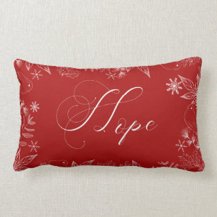 Rectangle Coussin de Noël de Red HOPE