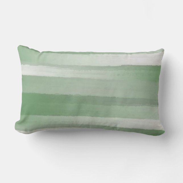 Rectangle Coussin de peinture verte (Recto)