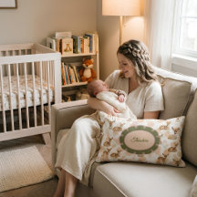 Coussin de pépinière personnalisé avec impression