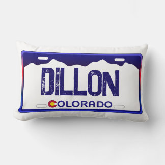 Rectangle Coussin de plaque d'immatriculation bleu Dillon Co