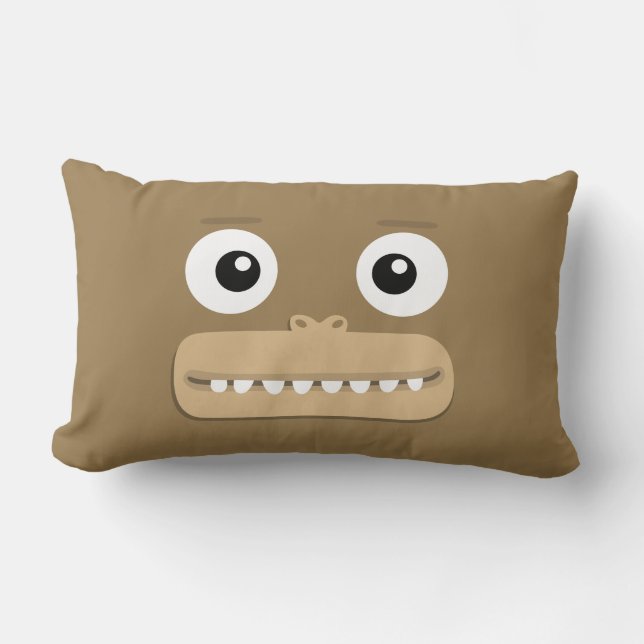 Rectangle Coussin de singe de BBSS (21" x13") (Recto)